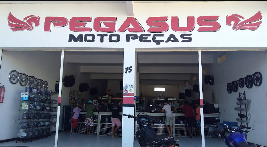 Fachada da Pégasus Moto Peças